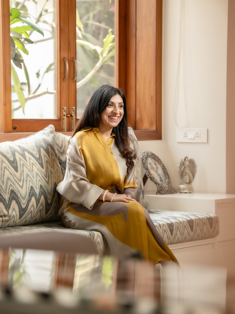 Prerna, founder of Kaizen, at home in Goa